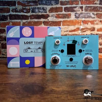 M-VAVE Lost Tempo V2 Looper & Drum Machine Pedal *USED* (2020s - Blue) image 1