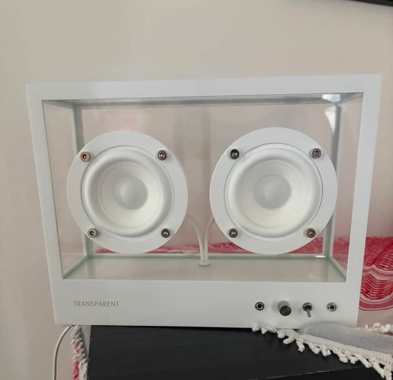 Transparent Speaker - Small / White (STS-W) image 1