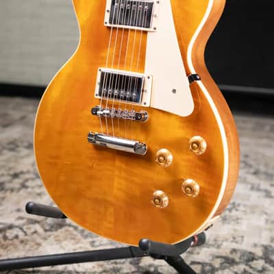 Gibson Les Paul Standard 50s Figured Top Electric Guitar - Honey Amber with Hardshell Case image 4