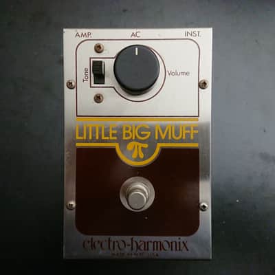 1970s - Op-Amp - Vintage Electro-Harmonix Little Big Muff 1970s - Silver/Brown/Yellow image 4