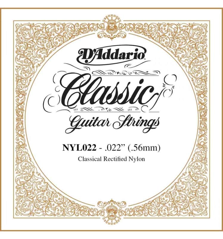 D'Addario NYL022 Rectified Nylon Classical Guitar Single String .022 image 1