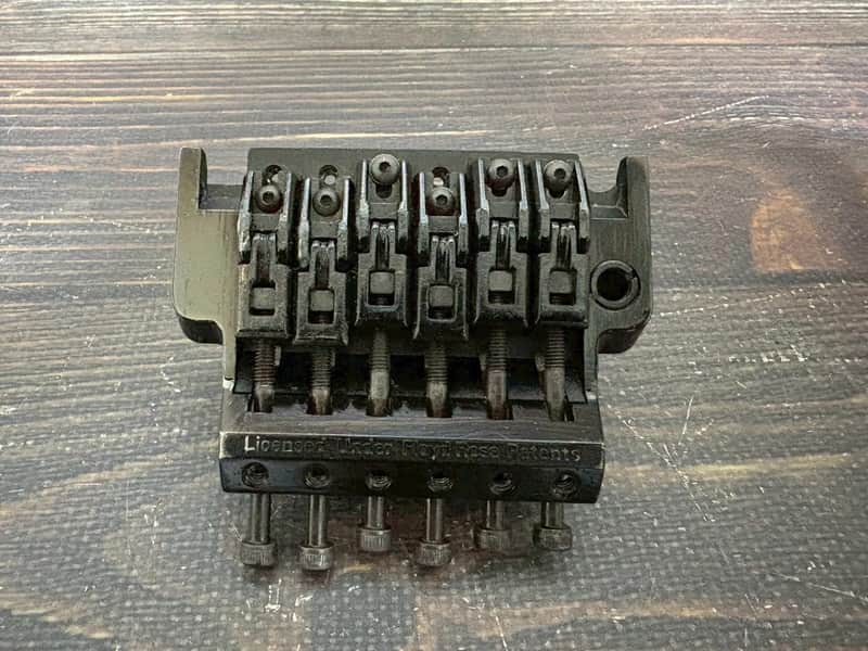 Ibanez Edge Floyd Rose Tremolo Bridge Black Fine Tuner missig Made in Japan image 1