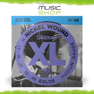 D'Addario XL 11-49 Medium Electric Guitar Strings - EXL115 image 1
