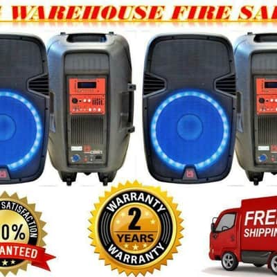 2 Mr. Dj PBX2690LB 15" 3500W PA DJ Active Amplifier Bluetooth Speaker PAIR image 1