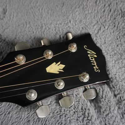 Morris MWH-03-RS MIJ Dreadnought Acoustic Guitar w/ Hard Case image 8