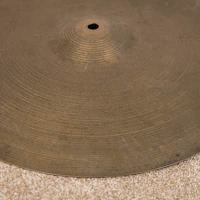 1960s Zildjian 15" A Hi Hat Cymbals 1220g 1437g image 6