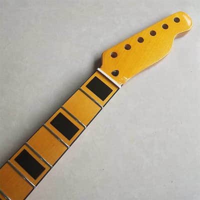Yellow Glossy Finish Guitar Telecaster Tele Style Maple Neck image 3