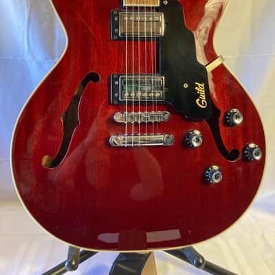 Guild - SF4 Starfire IV Electric Guitar 1990's - Transparent Red image 3