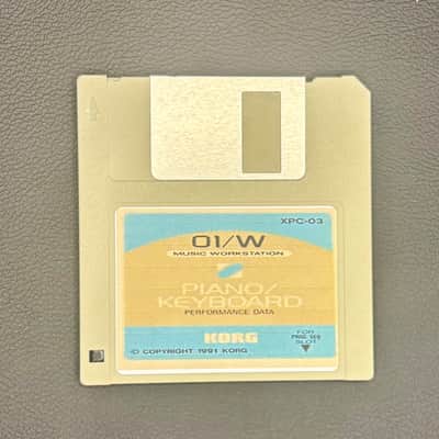 Korg 01/W XPC-02 Piano/Keyboard Performance Data Floppy Disk
