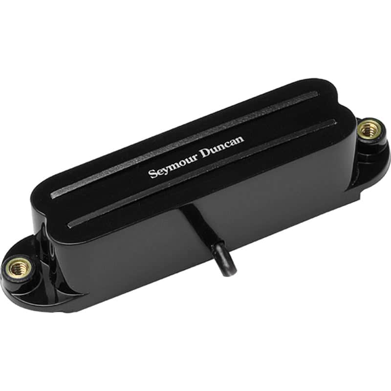 Seymour Duncan SHR-1n Hot Rails Neck Strat Single Coil Sized Humbucker Pickup - Black image 1