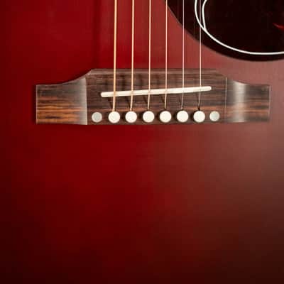 Gibson Hummingbird Special Dreadnought Acoustic/Electric Guitar - Satin Wine Red with Gig Bag image 10