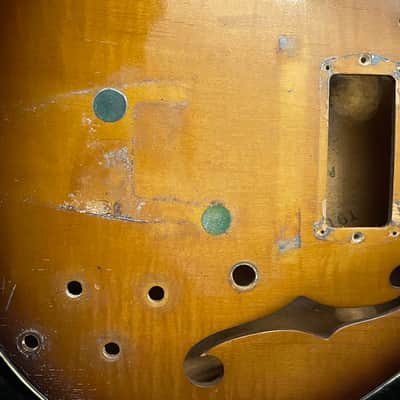 vintage KAY JAZZ II archtop guitar body / project wood only luthier parts barney kessel image 11
