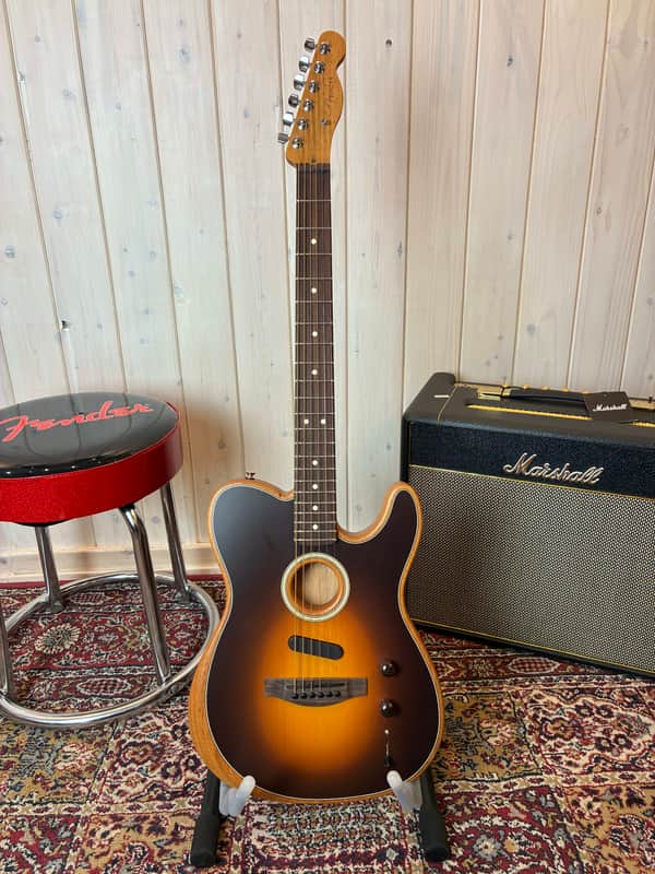 Fender Acoustasonic Player Tele 2025 - Shadow Burst image 1