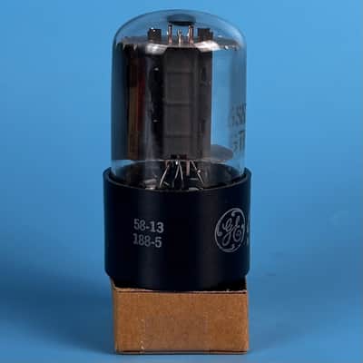 1958 General Electric 6SN7GT vintage Grey Plated Vacuum Tube! Tests Good! T576 image 5
