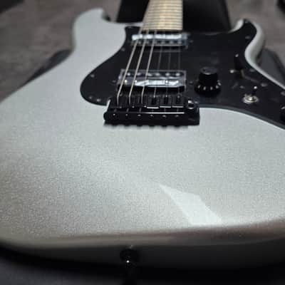 Fender Boxer Series Stratocaster MIJ BRAND NEW 2020 Porsche Inca Silver HH Japanese MJ Made in Japan Super Strat Coil Tap Gotoh Vintage 80s Reissue Black Headstock Guitar image 3