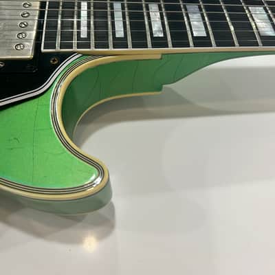 Rare Jade Green Gibson Custom Shop Murphy Lab '68 Les Paul Custom Reissue Light Aged image 8