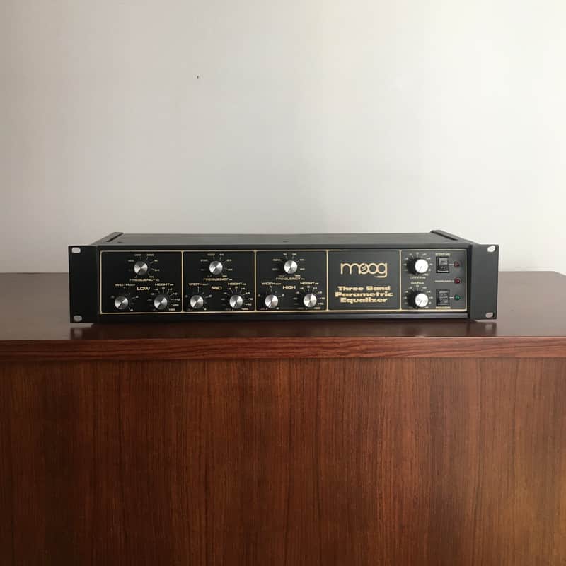 1970s Moog MKPE Three Band Parametric Equalizer Black