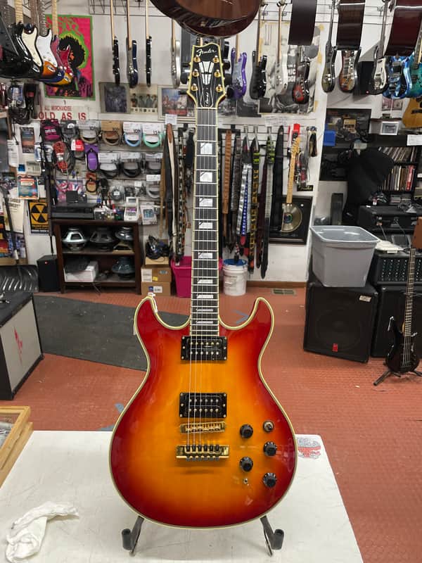 Fender Robben Ford ES-FR Espirit ultra guitar signed 1993 - Cherry sunburst image 1