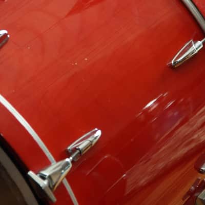 RARE Yamaha Tour Custom 8000 - red wood 24" Bass Drum image 6