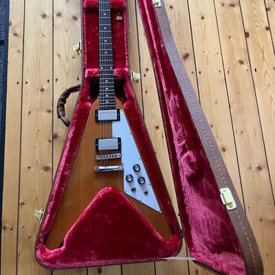 Gibson Flying V 2021 Antique Natural Burstbucker 2021 - antique natural image 1