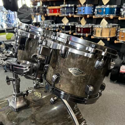 Tama WBS52LUSTGCT Starclassic Walnut/Birch 10/12/14/16/22" Drum Kit Set in Gloss Charcoal Tamo Ash image 4