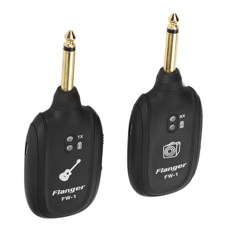 Flanger FW-1 Rechargeable 2.4Ghz Wireless System Digital Guitar Transmitter Receiver 50m Range image 1