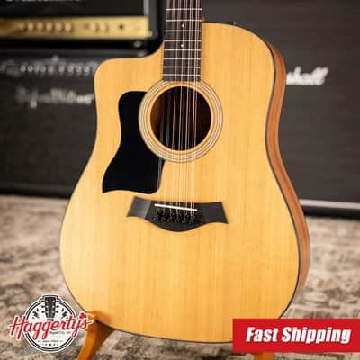 Taylor 150ce Left-Handed 12-String Dreadnought Acoustic/Electric Guitar - Natural with Gig Bag image 1
