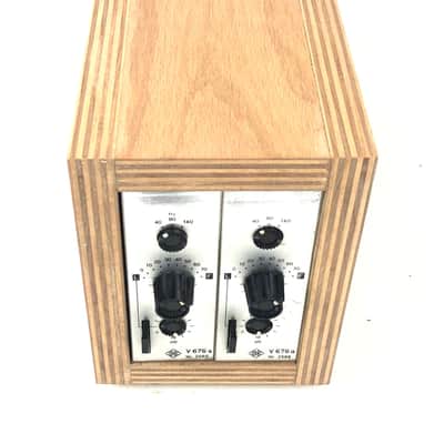 2x Telefunken v676a microphone preamps racked. Refurbished, matched pair image 8