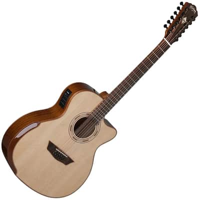 Washburn Comfort Series WCG15SCE12 Grand Auditorium Cutaway Acoustic-Electric  w/ Solid Sitka Spruce image 1