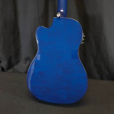 New Lanikai Acoustic Electric Baritone Ukulele QM-BLCEB w/Case image 15