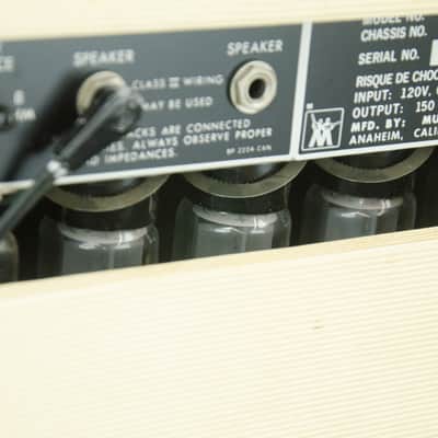 Vintage Music Man 210 HD-150 Cream Pinwale Tolex Tube Guitar Amp, Heavy Duty Speakers image 14