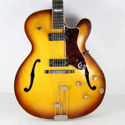 RARE 1966 Vintage Epiphone Broadway E252 Archtop Guitar Sitka Spruce/Maple/Brasilian Rosewood Mini-Humbuckers USA 1960s image 7