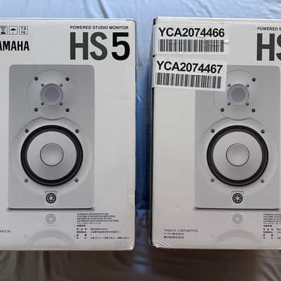 Yamaha HS5 5" Powered Studio Monitors (Pair) - White Brand New - Open Box image 3