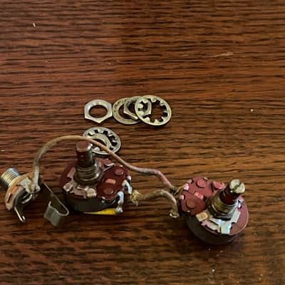1965 Fender Jazz Precision Mustang guitar bass pots harness jack image 1