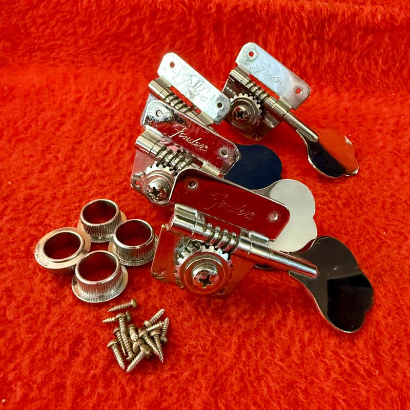 Fender Precision Jazz Bass tuners 1970’s - Chrome Schaller original vintage USA image 1