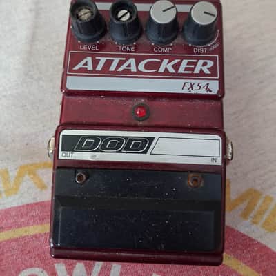 DOD FX54 Attacker Compressor / Distortion 1991 - 1994 - Red image 1