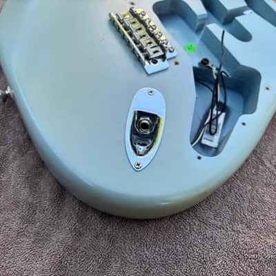 Fender USA Highway One American Strat body with bridge 2007 - Daphne Blue image 5