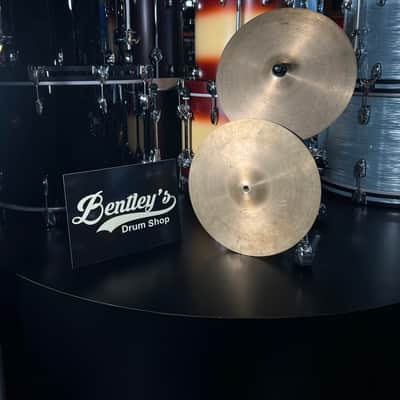 Vintage Zildjian 14" Medium Hi Hats (740g. & 922g.) (Bag 7) image 1