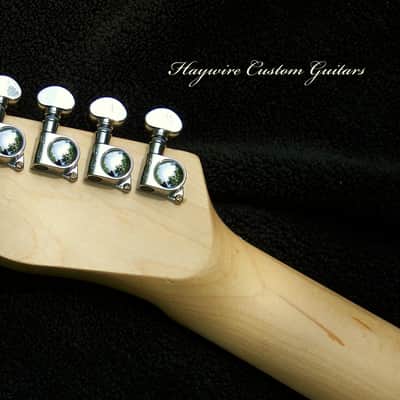 XX-Large 2" Wide(51mm) Neck+"Double Bridge" Nashville Configuration 6.2 lb. Guitar+ Ebony Neck +Bridge PU in Neck in Two Positions+Strat Middle Pickup+Treble-Bleed+ Grover 406C Locking Tuners + Leveled, Crowned+ Polished Frets +Low no buzz action! image 6