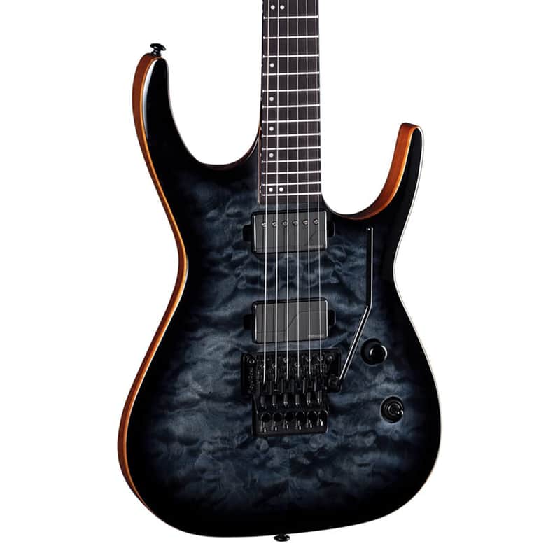 Dean Exile Select Floyd Neck Thru Archtop - Satin Black Burst - Open Box image 1
