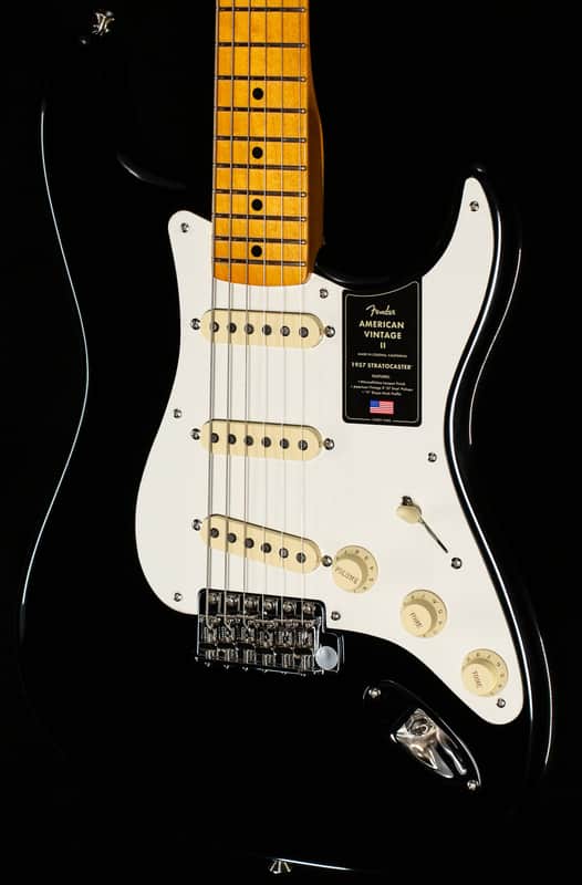 Fender American Vintage II 1957 Stratocaster Maple Fingerboard Black (531) image 1