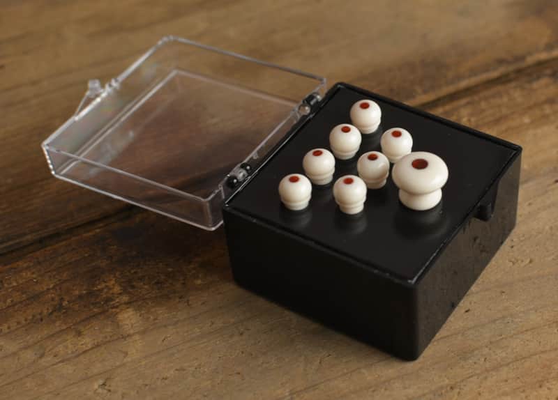 Martin Bridge and End Pin Set Authentic White w/ Tortoise Inlay (18APP0002) SAME DAY SHIPPING image 1