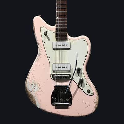 Made to Order - FRANCHIN Neptune guitar Relic Aged 100% Nitro Lacquer (Sunburst/ Black/ White/ Blue/ Green/ Yellow/ Red/ Pink/ Burgundy/ Purple/ Gold/ Silver, etc.) Offset Jazzmaster Style Made in Italy image 3