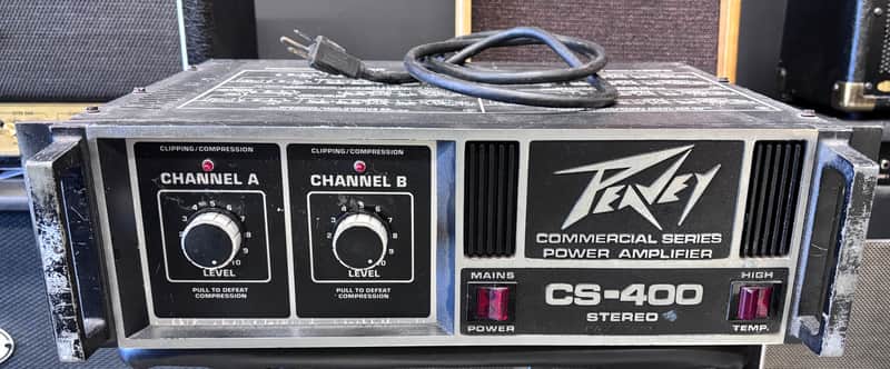 Peavey Peavey CS-400 Power Amplifier 1970s - Black image 1
