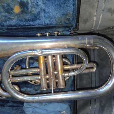 YAMAHA YMP-202M marching mellophone, VGood playing condition image 19
