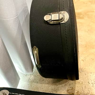Gibson PB-100 4 String Plectrum Banjo Hardshell Case 1960’s - Bright Blue Plush Interior Lining with key image 21