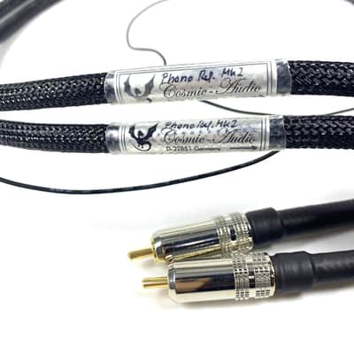 Cosmic Audio Phono Reference MK2 (solid silver) turntable interconnects 1m pair | Worldwide shipping image 2