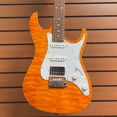 Tagima Stella DW 2021 Electric Guitar Transparent Amber image 1
