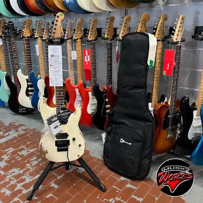 Charvel Pro Mod Relic San Dimas Style 1 Hh Weathered White image 8