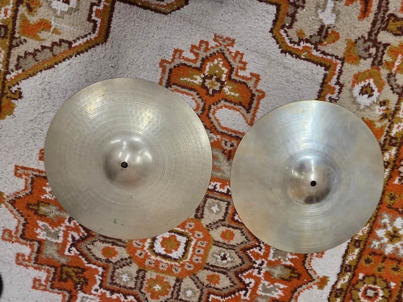 Zildjian A Zildjian & Cie Constantinople 14" Hi Hat Cymbal Pair 755g/1158g 1973-1987 image 1